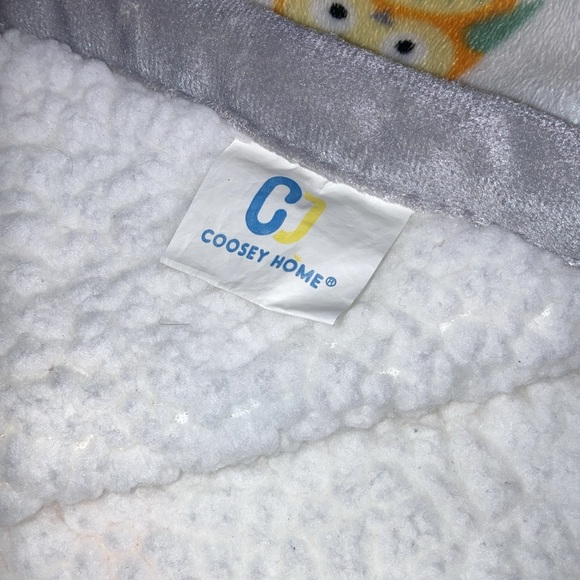 Coosey home Owl Baby Fleece Blanket with Sherpa Backing Unisex Baby 30" X 40" - Picture 4 of 5